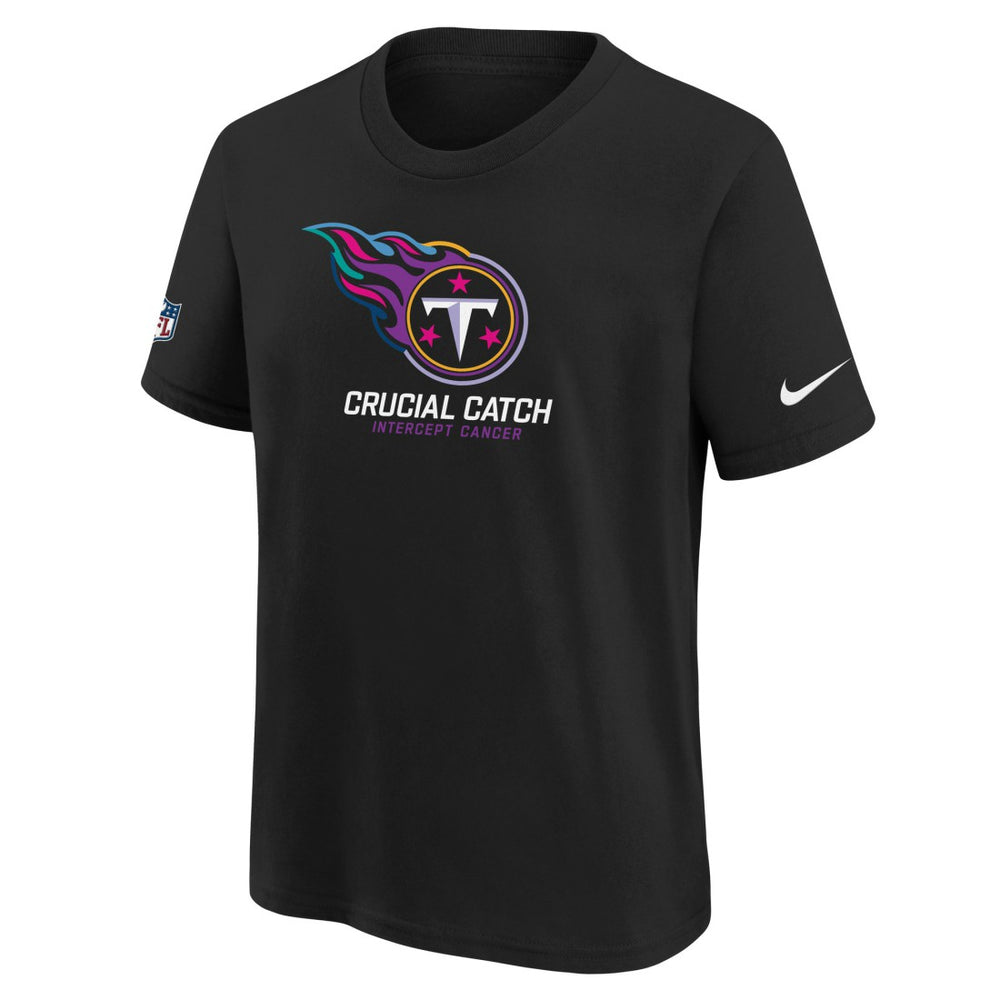 Tennessee Titans Youth 2024 NFL Crucial Catch T-Shirt - Black | Nike cheap
