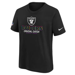 Las Vegas Raiders Youth 2024 NFL Crucial Catch T-Shirt - Black | Nike sale