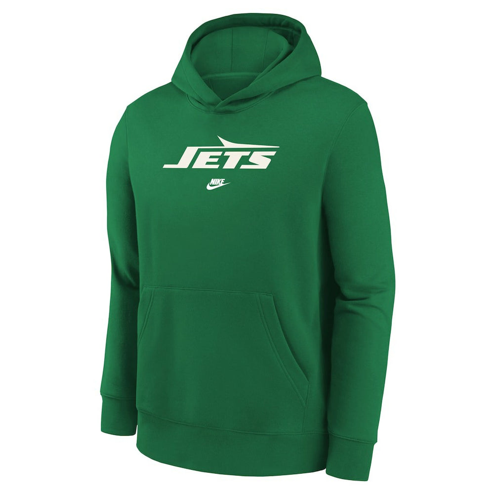 New York Jets Youth Rewind Club Fleece Pullover Hoodie - Kelly Green | Nike sale