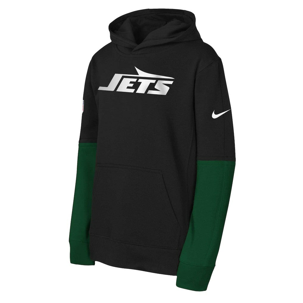 New York Jets Youth Club Pullover Hoodie - Black | Nike discount