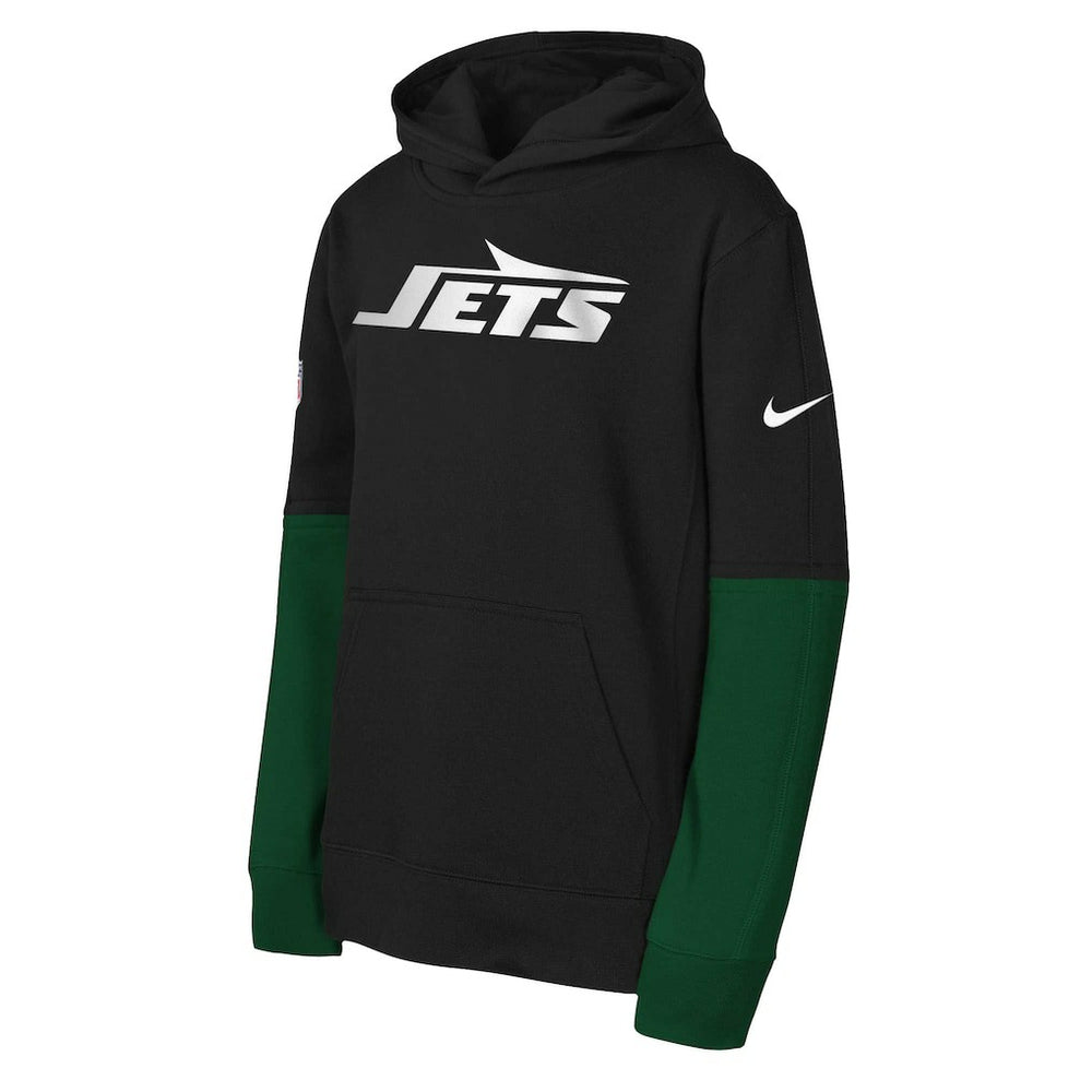 New York Jets Youth Club Pullover Hoodie - Black | Nike discount
