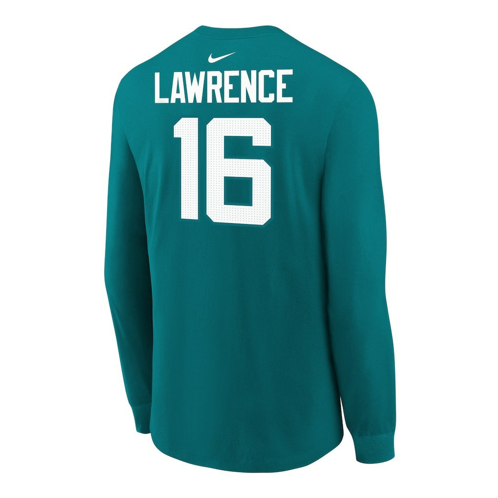 Trevor Lawrence Jacksonville Jaguars Youth Player Name & Number Long Sleeve T-Shirt - Teal | Nike outlet