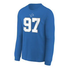 Aidan Hutchinson Detroit Lions Youth Player Name & Number Long Sleeve T-Shirt - Blue | Nike online