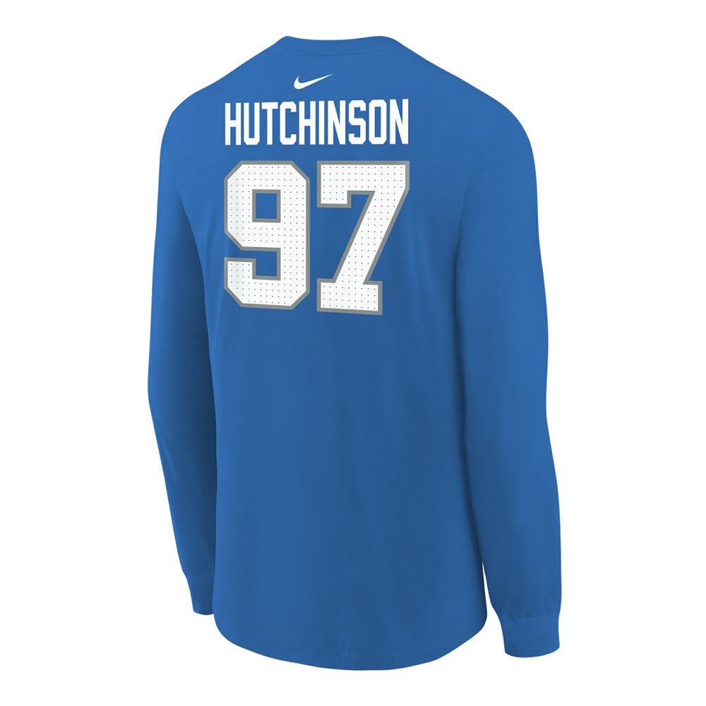 Aidan Hutchinson Detroit Lions Youth Player Name & Number Long Sleeve T-Shirt - Blue | Nike online