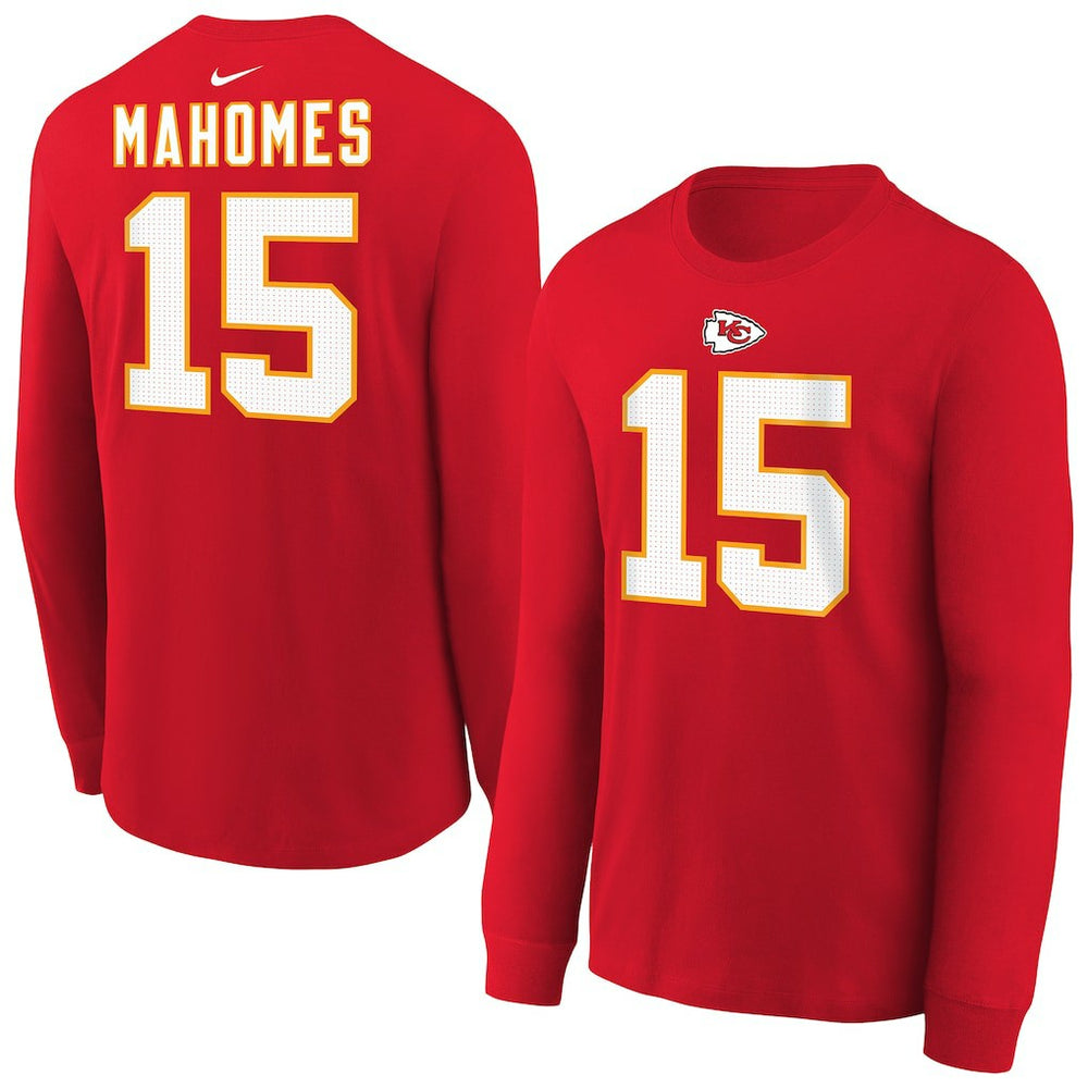 Patrick Mahomes Kansas City Chiefs Youth Player Name & Number Long Sleeve T-Shirt - Red | Nike cheap