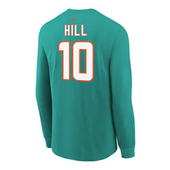 Tyreek Hill Miami Dolphins Youth Player Name & Number Long Sleeve T-Shirt - Aqua | Nike on sale