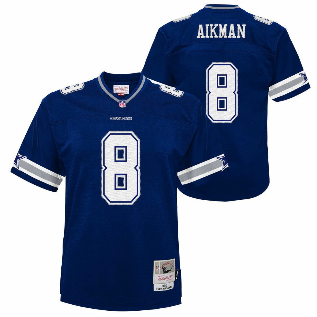 Troy Aikman Dallas Cowboys Youth 1996 Legacy Jersey - Navy discount