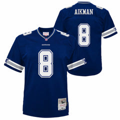 Troy Aikman Dallas Cowboys Youth 1996 Legacy Jersey - Navy discount