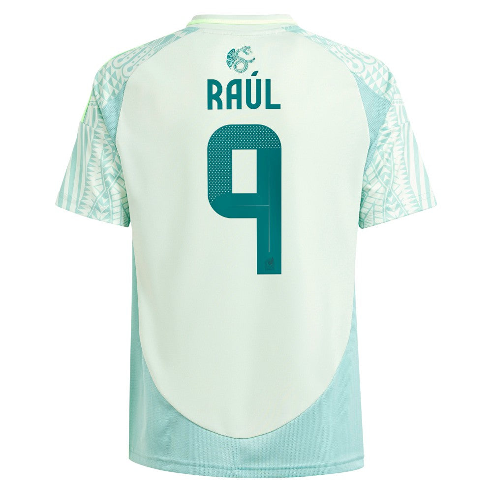 Raul Jimenez Mexico National Team Youth 2024 Away Replica Player Jersey - Green | Adidas cheap
