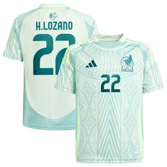 Hirving Lozano Mexico National Team Youth 2024 Away Replica Player Jersey - Green | Adidas shop