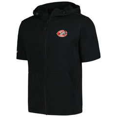 Cincinnati Reds Levelwear Recruit Short Sleeve Full-Zip Hoodie - Black