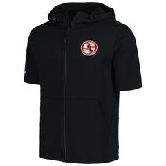 St. Louis Cardinals Levelwear Recruit Short Sleeve Full-Zip Hoodie - Black
