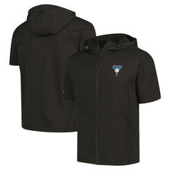 Arizona Diamondbacks Levelwear Recruit Short Sleeve Full-Zip Hoodie - Black