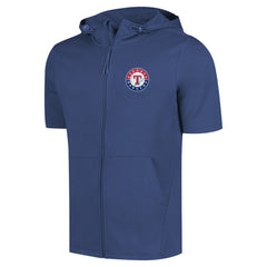Texas Rangers Levelwear Recruit Short Sleeve Full-Zip Hoodie - Royal