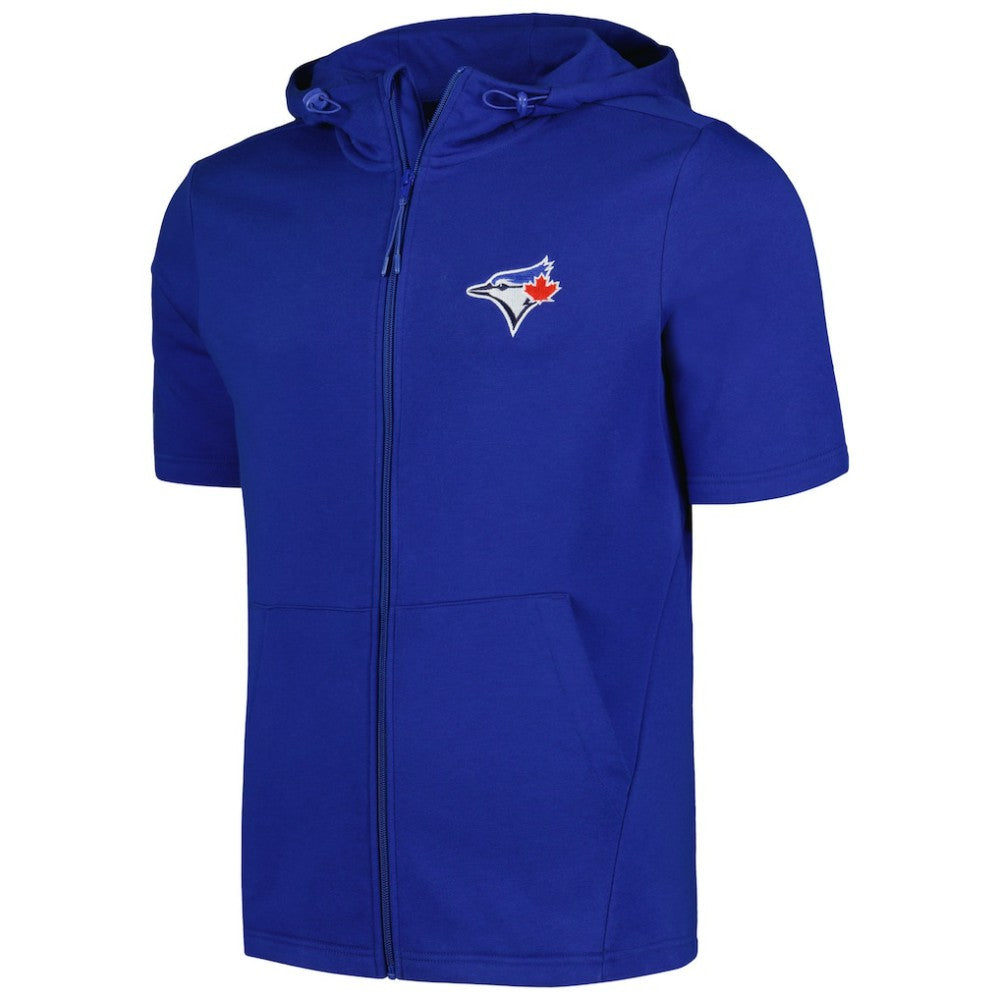 Toronto Blue Jays Levelwear Recruit Short Sleeve Full-Zip Hoodie - Royal
