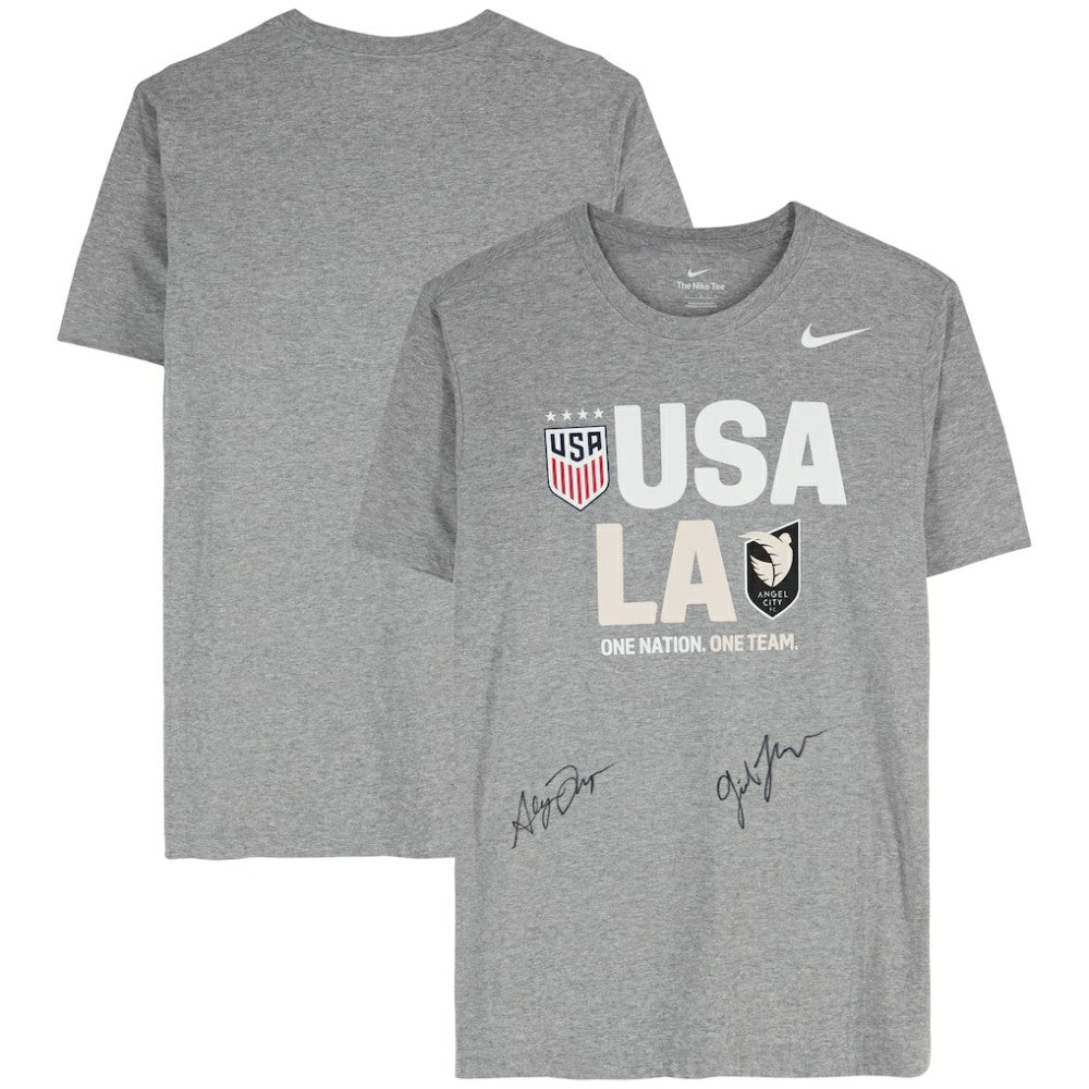 Gisele Thompson & Alyssa Thompson Angel City FC & USWNT Multi-Signed Gray T-Shirt | Fanatics for sale