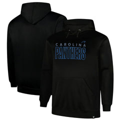 Carolina Panthers Big & Tall Fleece Pullover Hoodie - Black discount