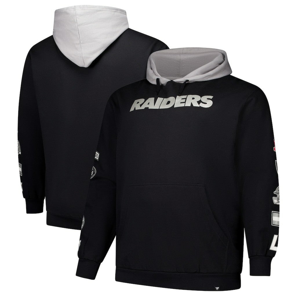 Las Vegas Raiders Big & Tall Patched Out Pullover Hoodie - Black outlet