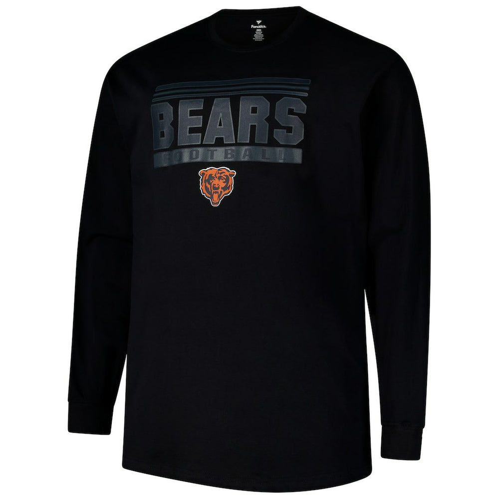 Chicago Bears Profile Big & Tall Pop Long Sleeve T-Shirt - Black outlet