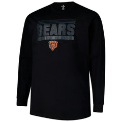 Chicago Bears Profile Big & Tall Pop Long Sleeve T-Shirt - Black outlet