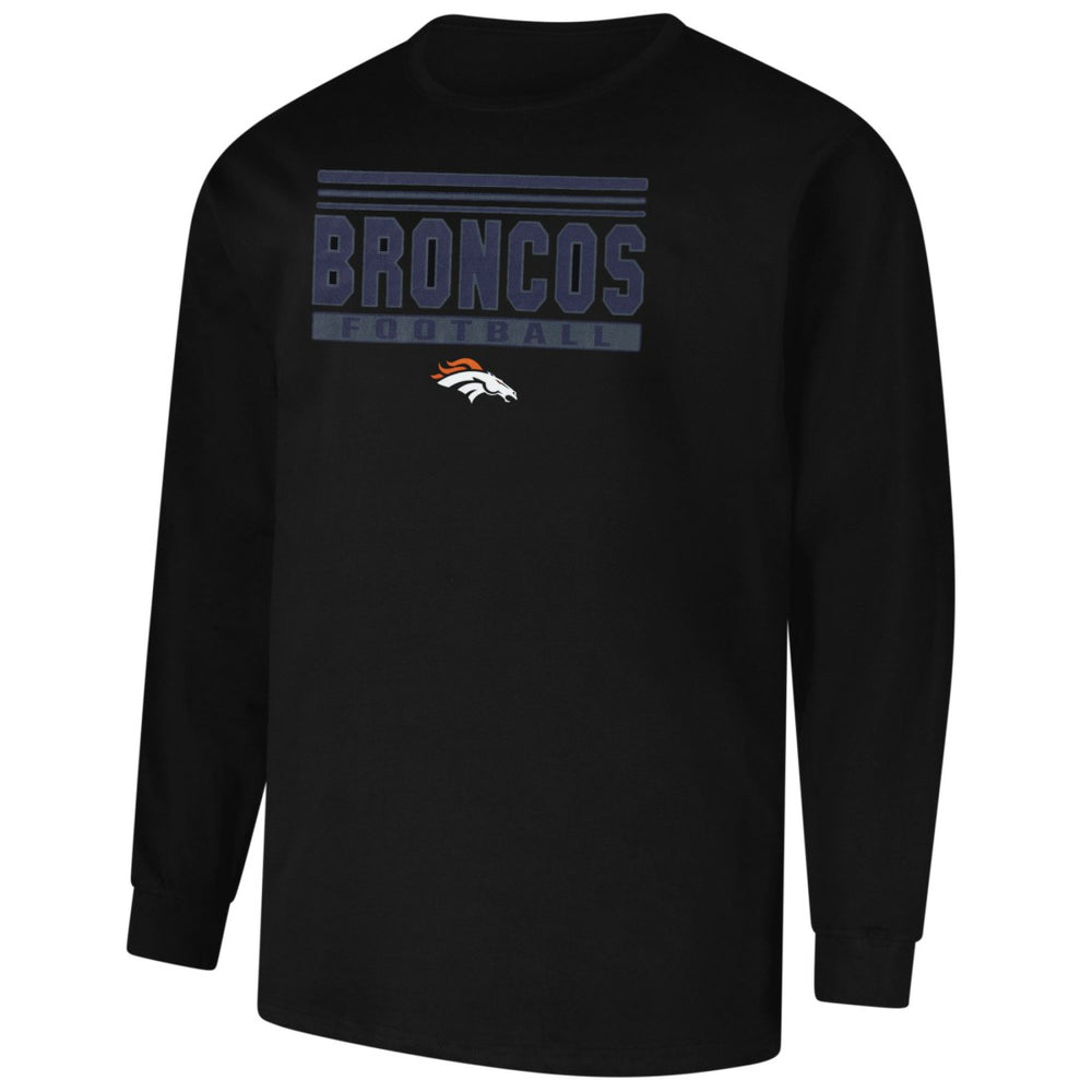 Denver Broncos Profile Big & Tall Pop Long Sleeve T-Shirt - Black outlet