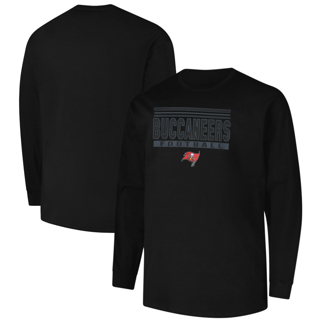 Tampa Bay Buccaneers Profile Big & Tall Pop Long Sleeve T-Shirt - Black outlet