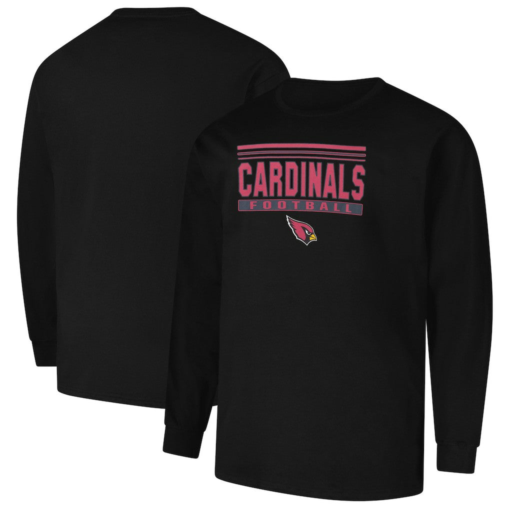 Arizona Cardinals Profile Big & Tall Pop Long Sleeve T-Shirt - Black cheap
