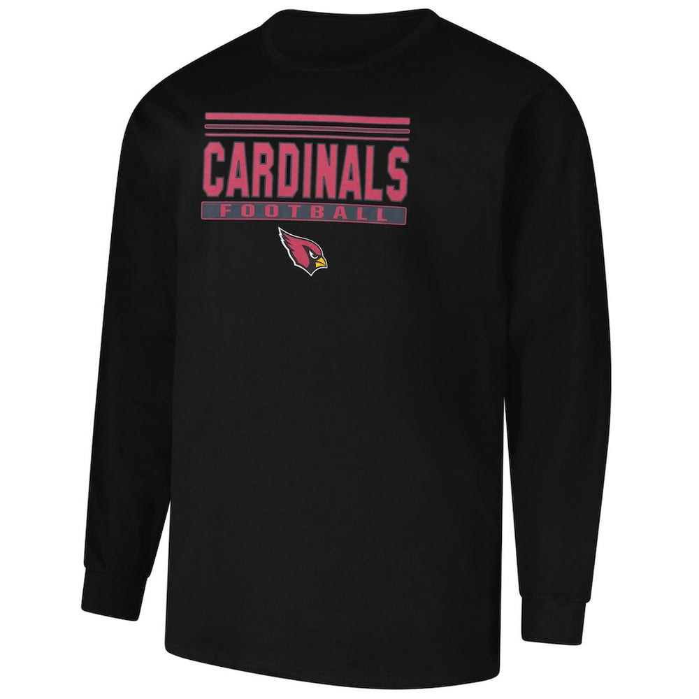 Arizona Cardinals Profile Big & Tall Pop Long Sleeve T-Shirt - Black cheap