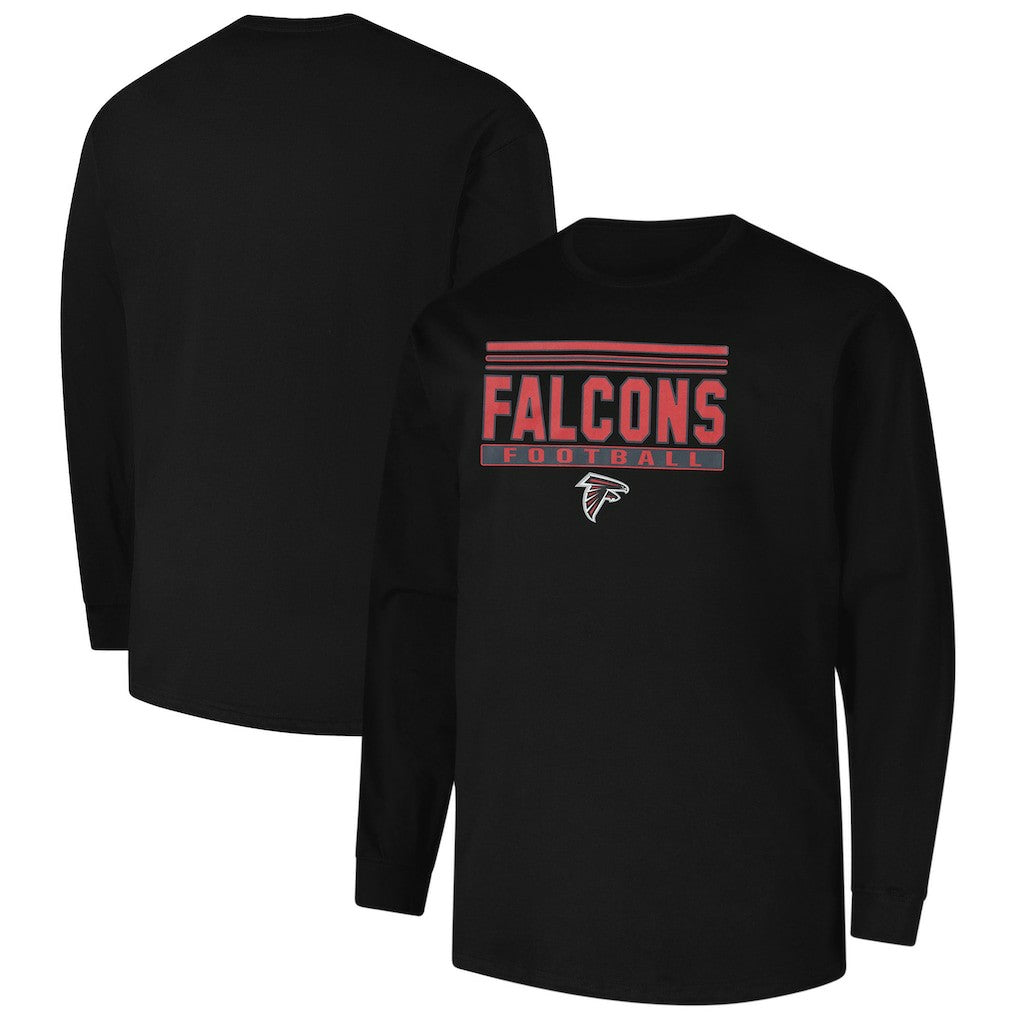 Atlanta Falcons Profile Big & Tall Pop Long Sleeve T-Shirt - Black online