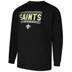New Orleans Saints Profile Big & Tall Pop Long Sleeve T-Shirt - Black outlet