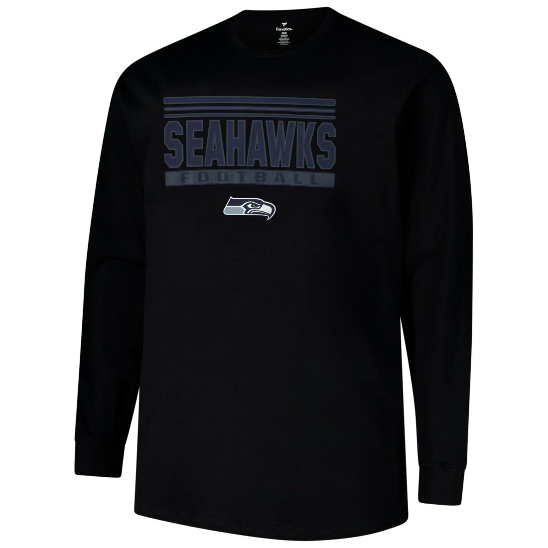 Seattle Seahawks Profile Big & Tall Pop Long Sleeve T-Shirt - Black online