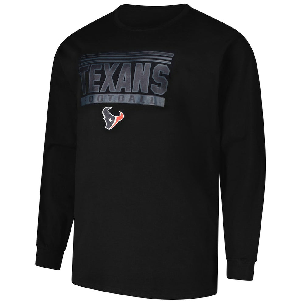 Houston Texans Profile Big & Tall Pop Long Sleeve T-Shirt - Black for sale