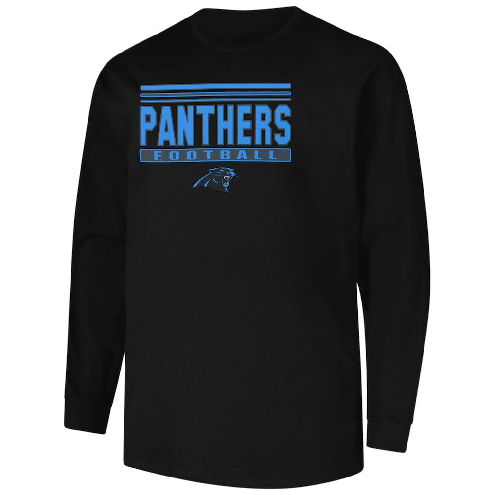 Carolina Panthers Profile Big & Tall Pop Long Sleeve T-Shirt - Black outlet