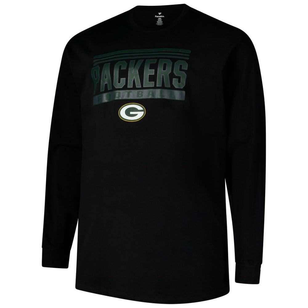 Green Bay Packers Profile Big & Tall Pop Long Sleeve T-Shirt - Black online