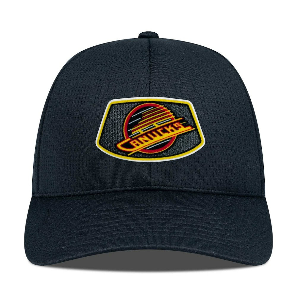 Vancouver Canucks Levelwear Retro Skylight Zephyr Adjustable Hat Black