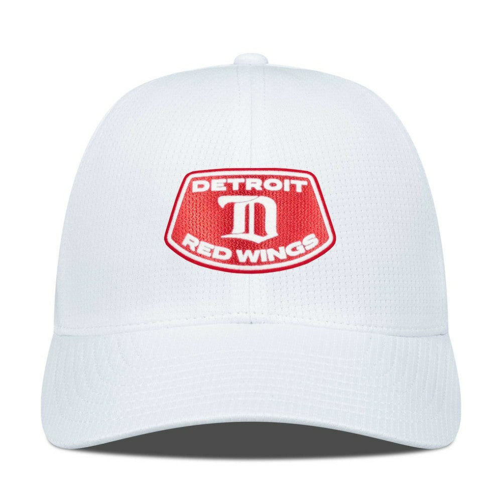 Detroit Red Wings Levelwear Retro Skylight Zephyr Adjustable Hat White