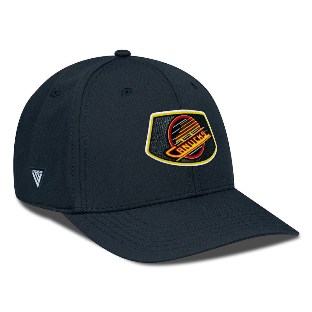 Vancouver Canucks Levelwear Retro Skylight Rise Flex Hat Black