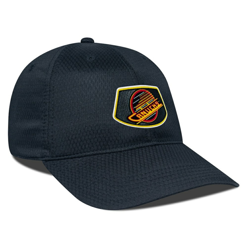 Vancouver Canucks Levelwear Retro Skylight Matrix Adjustable Hat Black