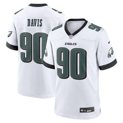 Jordan Davis Philadelphia Eagles White Game Jersey - White | Nike discount
