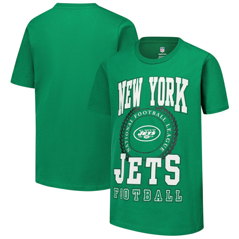 New York Jets Youth Stitched Up Retro Logo T-Shirt - Green sale
