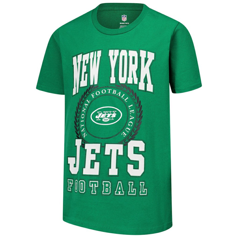 New York Jets Youth Stitched Up Retro Logo T-Shirt - Green sale