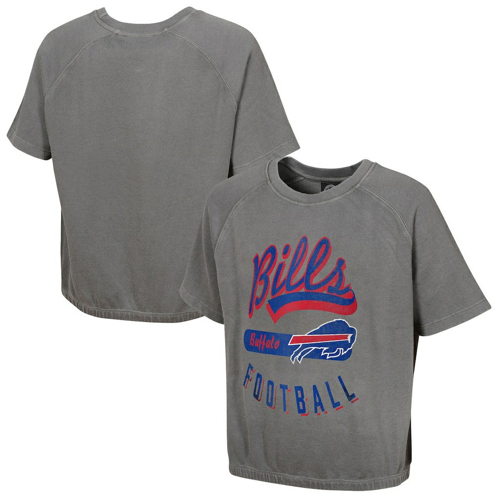 Buffalo Bills Women's Mineral Wash Short Sleeve Top - Gray online
