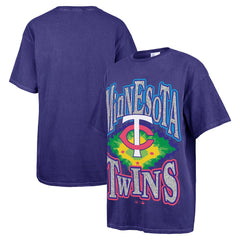 Minnesota Twins Women's Flashing Lights Boyfriend T-Shirt - Navy | 47 brand