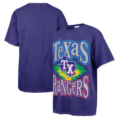 Texas Rangers Women's Flashing Lights Boyfriend T-Shirt - Navy | 47 brand