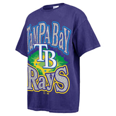 Tampa Bay Rays Women's Flashing Lights Boyfriend T-Shirt - Navy | 47 brand
