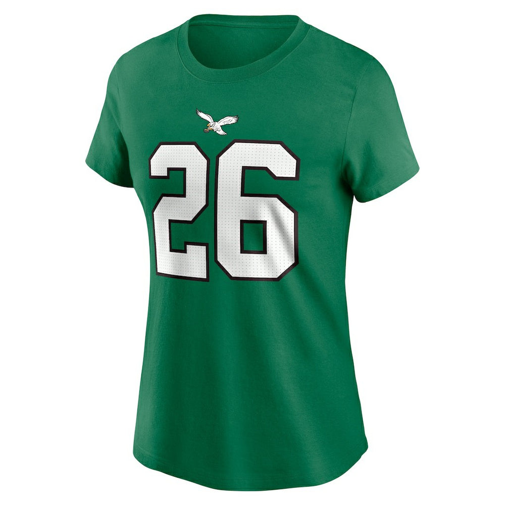 Saquon Barkley Philadelphia Eagles Women's Player Name & Number T-Shirt - Kelly Green | Nike for sale