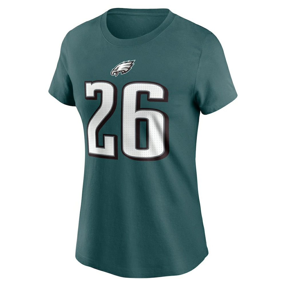 Saquon Barkley Philadelphia Eagles Women's Player Name & Number T-Shirt - Midnight Green | Nike on sale