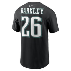 Saquon Barkley Philadelphia Eagles Player Name & Number T-Shirt - Black | Nike online