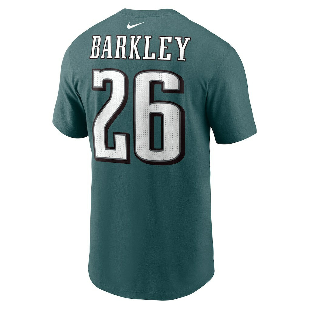 Saquon Barkley Philadelphia Eagles Player Name & Number T-Shirt - Midnight Green | Nike outlet
