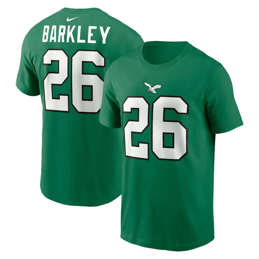 Saquon Barkley Philadelphia Eagles Player Name & Number T-Shirt - Kelly Green | Nike online